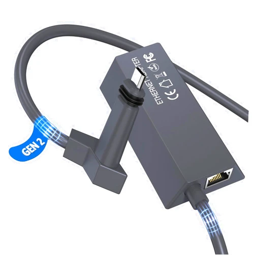 Dbilida Starlink Ethernet Adapter Gen 2 for Wired External Network, Starlink RJ45 Gigabit Ethernet Adapter Support High Speed 1000Mbps