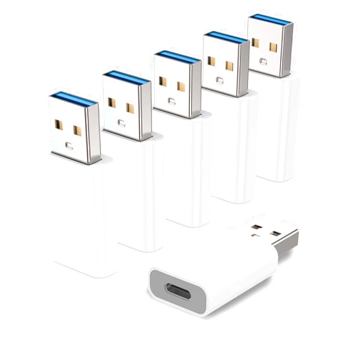 MOSWAG USB C Female to USB A Male Adapter, Compatible with Apple MagSafe Watch 9/8/7/SE/Ultra, iPhone 15/14/13/12 Mini/Pro/Max, iPad, Galaxy Note, Pixel, CarPlay, Wall Plug