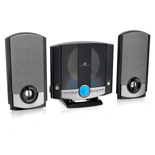 GPX HM3817DTBK Home Music System with Remote and AM/FM Radio black