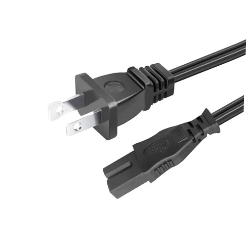 Trospow 8.2ft Power Cord for Brother SE400 SE-270D XR1355 SE600 SE625 PE770 PE800 SM6500PRW SQ-9000 9700LD Sewing Machine 2 Prong Polarized Power Cord Cable Replacement