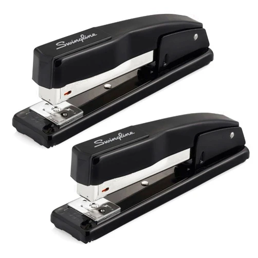Swingline Commercial Stapler, 20 Sheet Capacity, Jam Free, Metal, 2 Pack, Black (44401AZ)