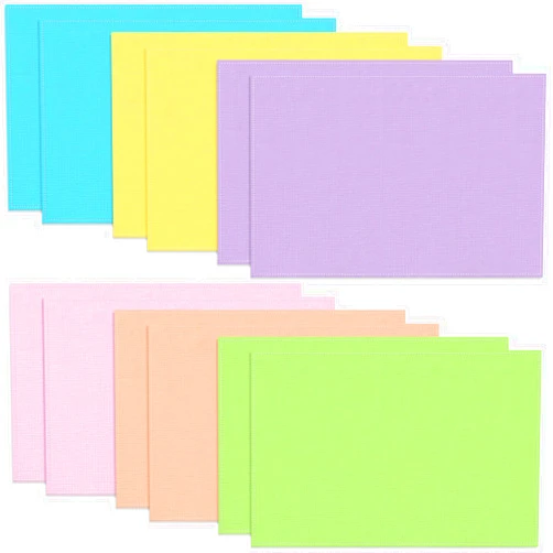 Fanfanwin 12 Pack Colorful Pastel Placemats 6 Colors Wiping Rainbow Place Mat 12x18 Inch Reusable Table Mats for Tea Party Table Wedding Baby Shower Catering Dining Holiday Christmas Decor