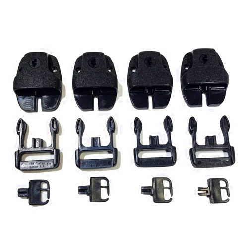 RatchetStrap.Com Qty 4 SPA or Hot Tub Cover Nexus Lock Plastic Buckle Replacement Kit