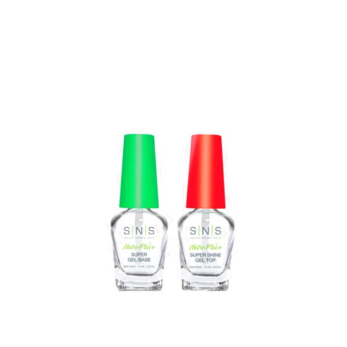 SNS Nails Dipping Powder Liquid Set of 2 (0.5oz) - Gel Base, Gel Top