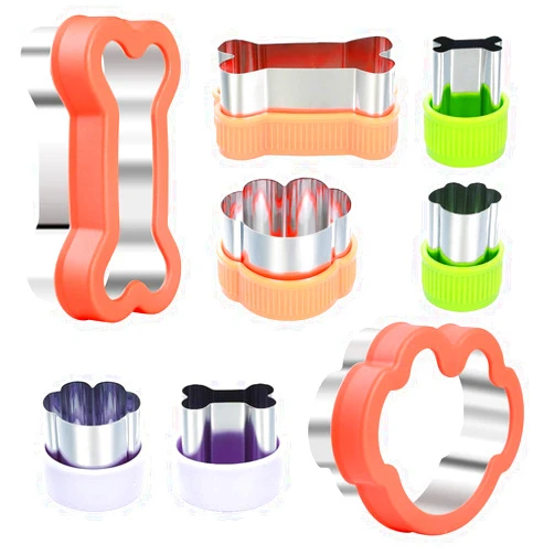 Magigift Dog Cookie Cutter Set - Dog Bone and Dog Paw Print Cookie Mold for Homemade Treats - Stainless Steel Cookie Cutter molds for Kids Suitable for Cakes and Cookies (Assorted Sizes)