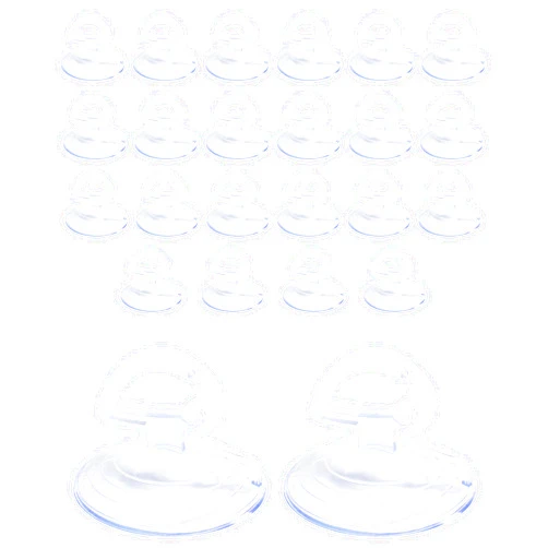 Bylikeho 24PCS Car Glass Windshield Sunshade Suction Cups,Car Accessories Car Window Suction Cup with Strong Adsorption Force,Automotive Use Mini PVC Adsorption Holder,Universal for Car,SUV,Truck,RV