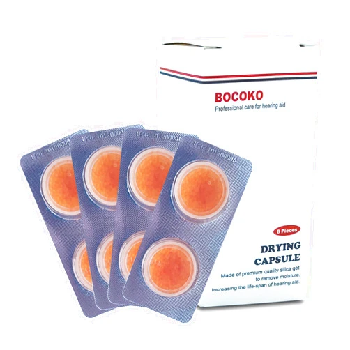 BOCOKO 8 Pieces Hearing Aid Drying Capsules C&C Dry-Cap for Phonak, Starkey and Unitron Charger Case