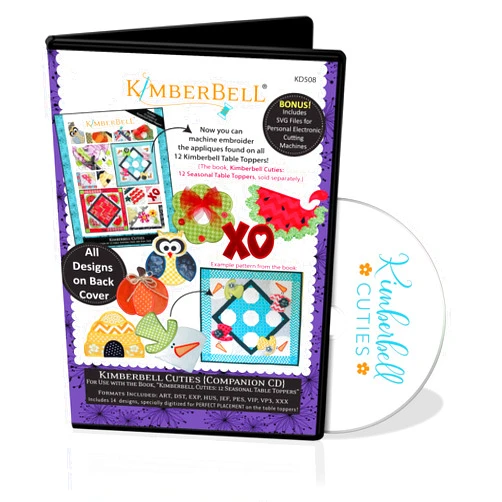 Kimberbell Cuties Companion Embroidery CD- Digitalized Embroidery Pattern CD for Embroidery Machine, Directions For Unique Designs & Techniques, Embroidery Patterns and Embroidery Accessories