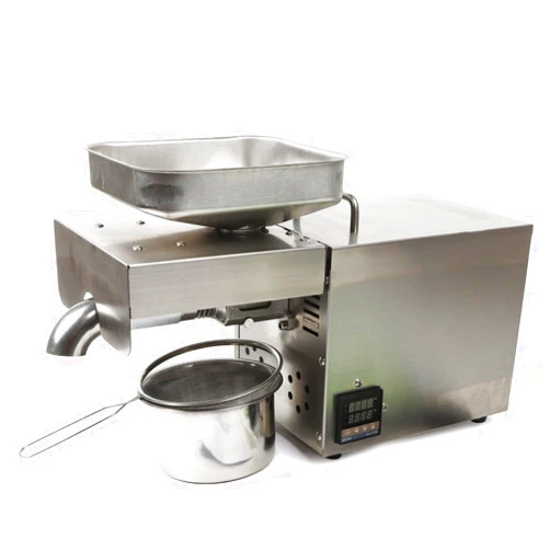 Awolsrgiop 1500W Oil Press Machine Oil Expel, Stainless Steel Electric Automatic Cold Hot with Intelligent Control Panel/LCD Touch Screen/Food Grade Stainless Steel, Oil Extractor