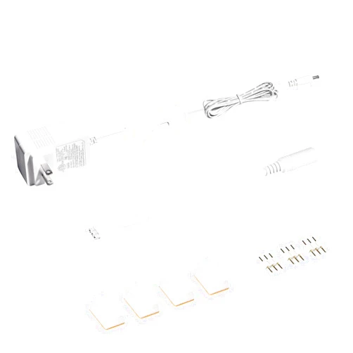 WOBANE Accessories Additional Strip Lights, 12W Adapter with DC Connector, to Connect with Spare Light Bars from Cabinet Light kit