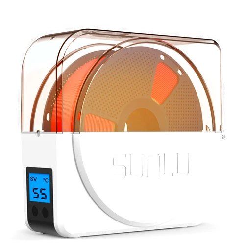 SUNLU Official Filament Dryer S1 Plus, Built-in Circulation Fan, Filament Dryer Box Storage Box for 3D Printer Filament 1.75 2.85 3.00, S1 Plus White