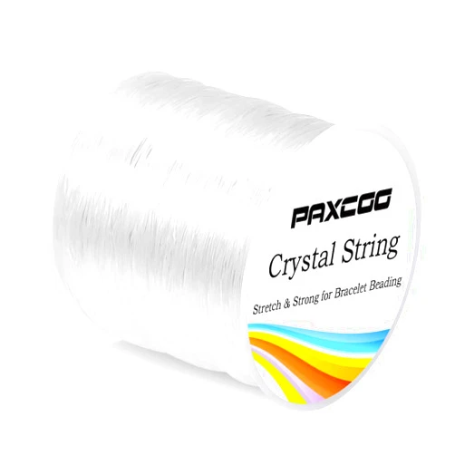 Paxcoo 0.8mm Elastic String, Stretchy Bracelet String Crystal String Bead Cord for Bracelet, Beading and Jewelry Making (120m)
