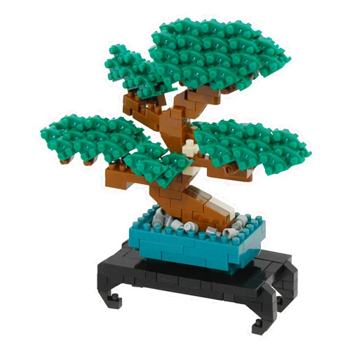 nanoblock - Culture - Bonsai Pine, Sight to See Series Building Kit