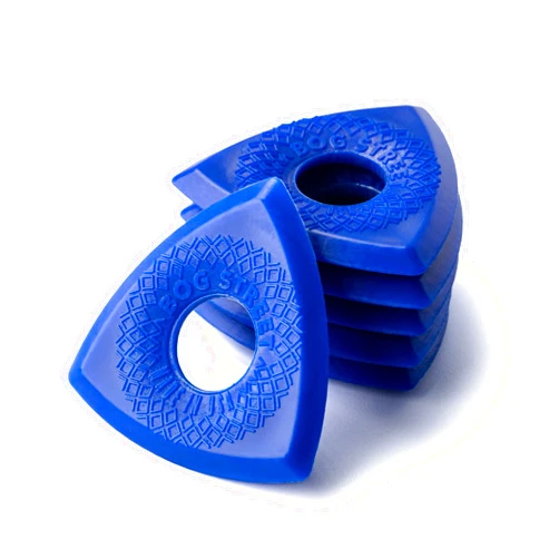 Bog Street BATTLE AXE Guitar Picks, Heavy, 3-Sided Ergonomic 3mm Guitar Picks, Blue (24-Pack)