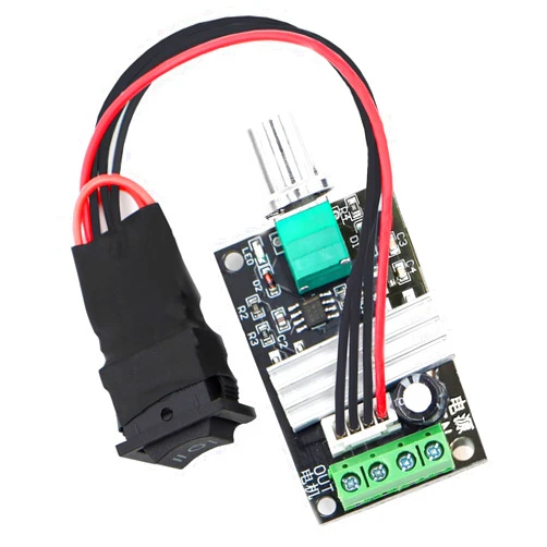 NEWNEWLIU DC Motor Speed Controlle 6V/12V/24V/28V/3A/80W Motor Speed Controller PWM Speed Adjustable Reversible Switch 1203BB DC Motor Driver Reversing for DC Motor, Fan, Fish Tank Oxygen Pumpt.