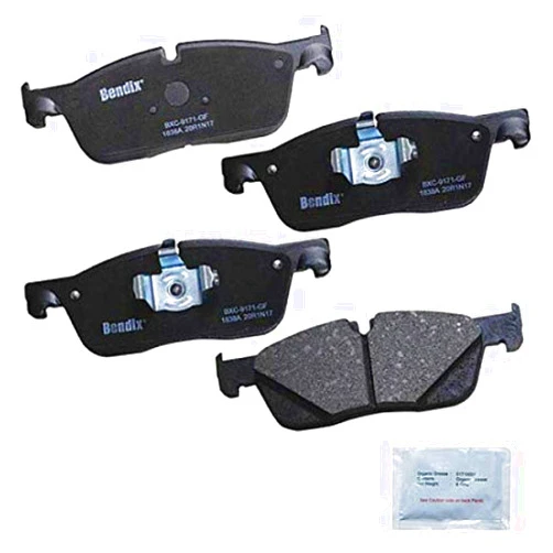 Bendix Priority1 CFC1838A Ceramic Front Brake Pads for Jaguar F-Pace 2020-2017, XE 2020-2018, XF 2020-2017, Land Rover Range Rover Velar 2020-2018