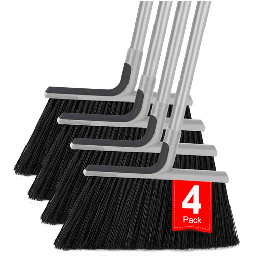 KeFanta 4 Packs Outdoor Broom Heavy Duty with 55