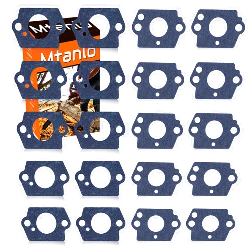 Mtanlo 20X Carburetor Gasket for Stihl & for Husqvarna for Zama & for Walbro Carb for Craftsman Trimmer, 20 x Carburetor Gasket(10 x A-Side Gasket, 10 x B-Side Gasket)