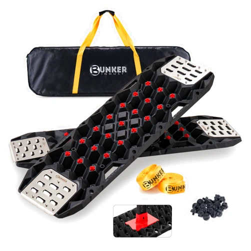 BUNKER INDUST Offroad Traction Boards with Jack Base,Pair 47.24