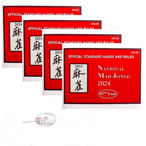 Extuch Mahjong Cards 2024.Mahjong Cards - Standard Hands and Rules, Large Mahjong Scorecard (4PC)