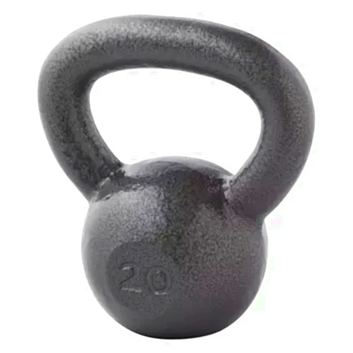 Generic 20 lb Kettlebell Cast Iron Hammertone Gray