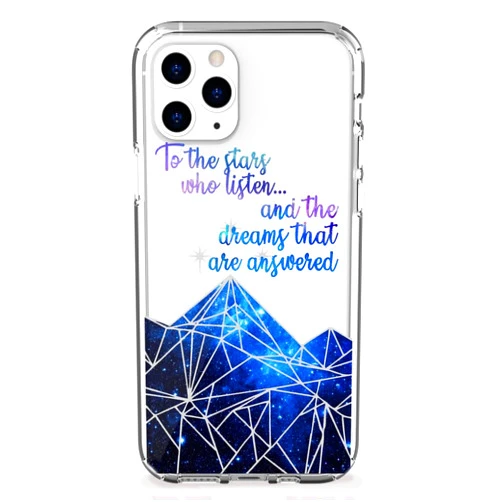 Figment and Fable Figment & Fable Clear TPU Case for iPhone 15 Pro Max 14 13 12 Mini 11 SE 6 7 8 Plus | The Stars Who Listen