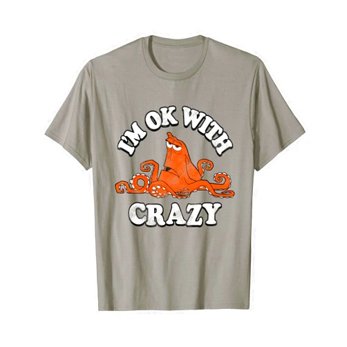 Disney Pixar Finding Dory Hank I'm Ok With Crazy Vintage T-Shirt