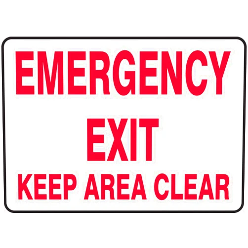 Accuform MEXT554VP Plastic Safety Sign, 