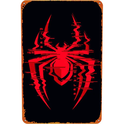 KIVYYB Cyber logo Game Poster Metal Plaque Tin Sign,Vintage Metal Pub Club Cafe bar Home Wall Art Decoration Poster Retro 8x12 inches