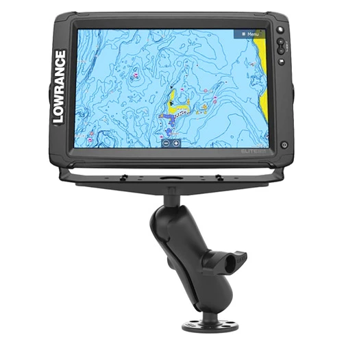 RAM Mounts Large Marine Electronics Mount RAM-D-111U with Medium Arm Compatible with Garmin, Lowrance, Humminbird + More