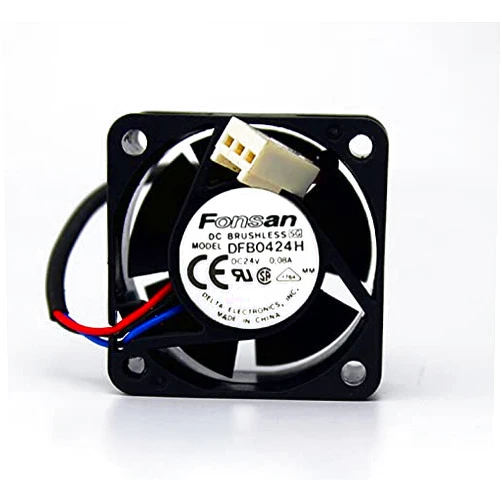 ELOMILE DFB0424H FONSAN 24V 40mm Fan, 24V 0.08A 4020 Frequency Conversion Industrial Computer Fan