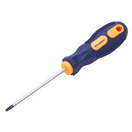 Utoolmart Torx Screwdriver, T8 Security Magnetic Star Screw Driver with 75mm CR-V Shaft and Black Yellow Handle, 1 Pcs