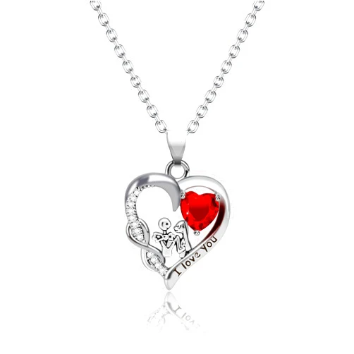 Aoyosic Nightmare Necklace Gifts Sterling Silver Jack Infinity Heart Family Pendant I Love You Forever Skull Jewelry Birthday Gifts for Women Wife Daughter Girlfriend Gothic Jewelry Christmas Gifts