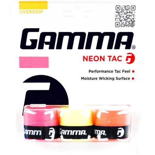 GAMMA Sports Neon Tac, Neon Dri, Neon Safari, Tennis Over Grip, High Performance, Pickleball, Padel, Racquet Sports OG, Moisture Wicking Surface