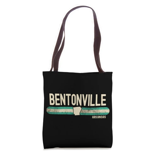 Apparel Bentonville Souvenirs Arkansas GU01 Bentonville AR | Arkansas | Travel & 80s Style Tote Bag