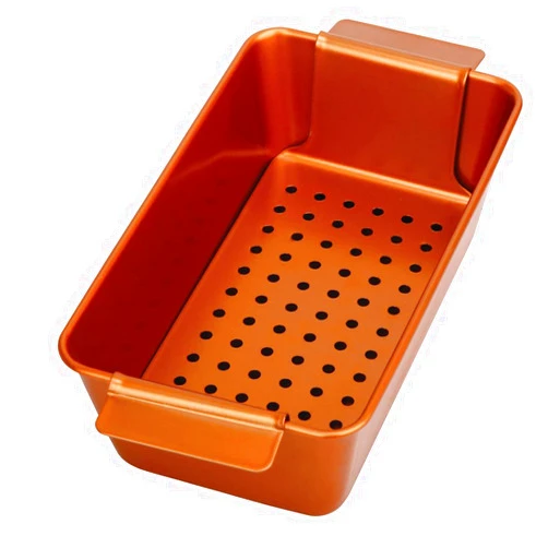 PGM Meatloaf Pan professional Healthy Non-Stick Copper Coating 2-Piece With Removable Tray Drains