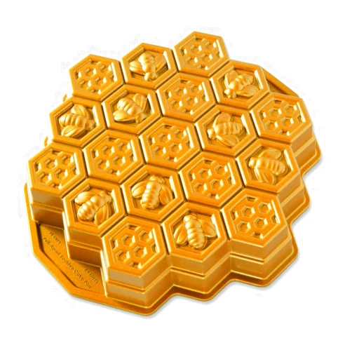 Nordic Ware Honeycomb Pull - Apart Pan, One Size, Gold