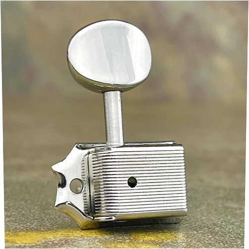 Gotoh Vintage Oval Knob Tuners Nickel (6-in-a-line)