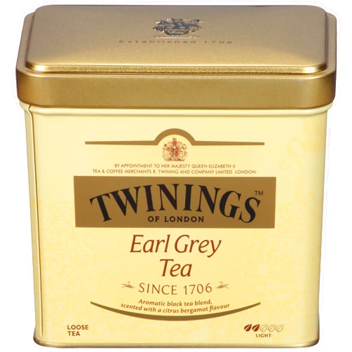 Twinings Earl Grey Loose Black Tea Tins, 7.05 Ounce Tins (Pack of 6), Flavoured with Citrus and Bergamot, Caffeinated, Enjoy Hot or Iced