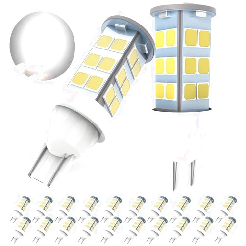 Gkromzo Super Bright RV Trailer T10 921 194 28-SMD 12V Car Backup Reverse LED Lights Bulbs Light Width Lamp Xenon White(Pack of 20)