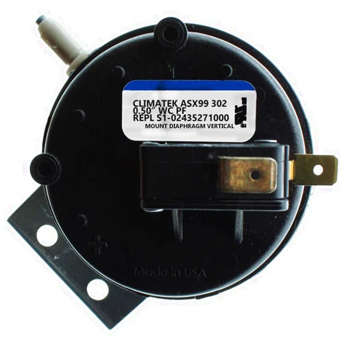 ClimaTek Furnace Vent Air Pressure Switch - Fits York Gas Part # 024-27576-000