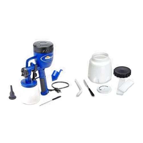 HomeRight C800766 HomeRight Finish Max Paint Sprayer HVLP Electric Spray Gun, 1 Nozzle Sprays All, Superior Brass Spray Tip, 3 Spray Patterns & C900049 Finish Max Tune Up Kit