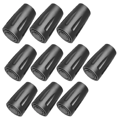 Acootruing 10 Pack Trekking Pole Tips, Hiking Sticks Tips Protectors Fits Most Common Trekking Poles, Hiking Sticks, Nordic Walking Poles