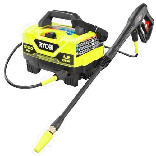 RYOBI 1800 PSI Electric Pressure Washer Lightweight, Portable Design (Renewed)