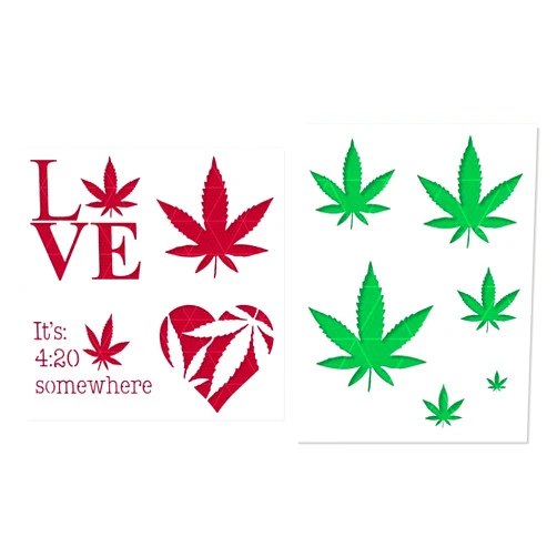 Lazy Stencils Weed 420 Pot Leaf Stencil - Elevate Creativity: Reusable & Durable - Perfect for Crafts, Wood, Walls, Canvases, and Decor - 10 mil Mylar