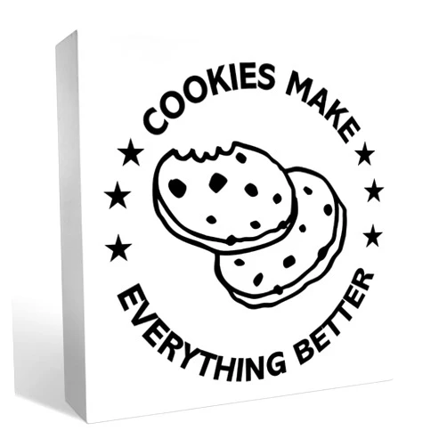 Coimiao Baking Cookies Lover Christmas Birthday Gifts for Women Men Baker Bread Maker, Baking Cookies Lover Baker Decor for Kitchen Dinner Room Bakery Counter Decorations, Everything Better