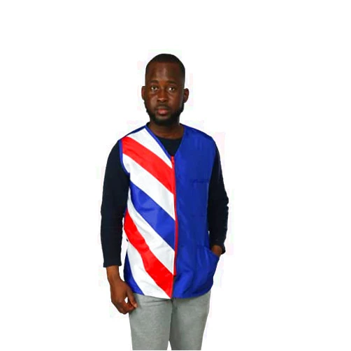 KLAVE DESIGNS barber vest size XL ROYAL BLUE