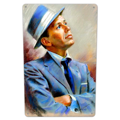 Kexle Frank Retro Vintage Plaque Sinatra for Cafe Beer Club Wall Decor Tin Signs Metal Sign 12
