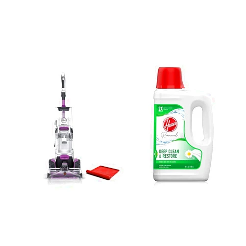 Hoover SmartWash Pet Automatic Carpet Cleaner with Storage Mat, FH53050 Renewal Deep Cleaning Carpet Shampoo, 64oz Formula, AH30924, White (Packaging May Vary) Smartwash Pet + Formula Deep Clean 64oz