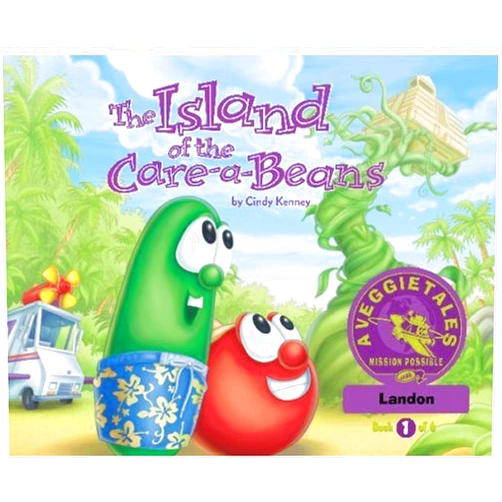 Cindy Kenney The Island of the Care-a-Beans - VeggieTales Mission Possible Adventure Series #1: Personalized for Landon